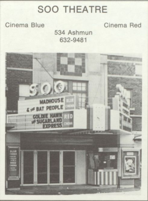 Soo Theatre - Vintage High School Yearbook Ad (newer photo)